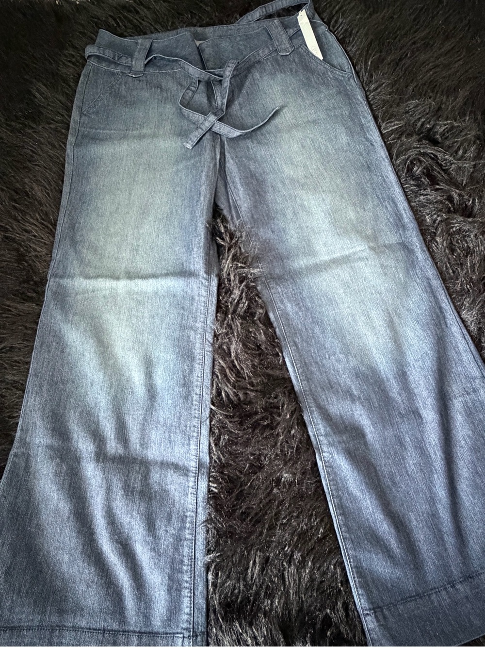 NWT! Apt. 9 Women's Wide-Leg Jeans in Faded Blue Wash